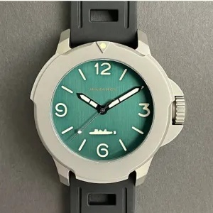 Maranez Bangla 47 titanium automatic watch Green numbers