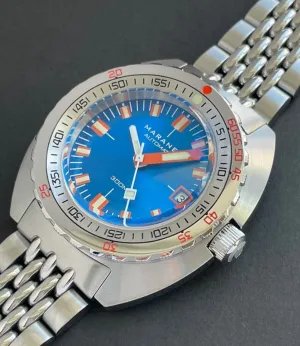 Maranez Samui Vintage Steel Automatic Watch Blue