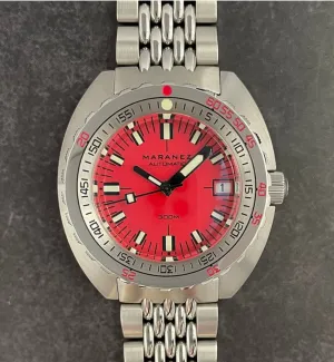 Maranez Samui Vintage Steel Automatic Watch Red
