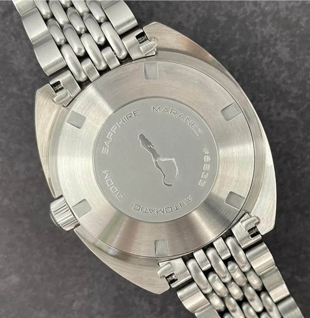 Maranez Samui Vintage Steel Automatic Watch Red