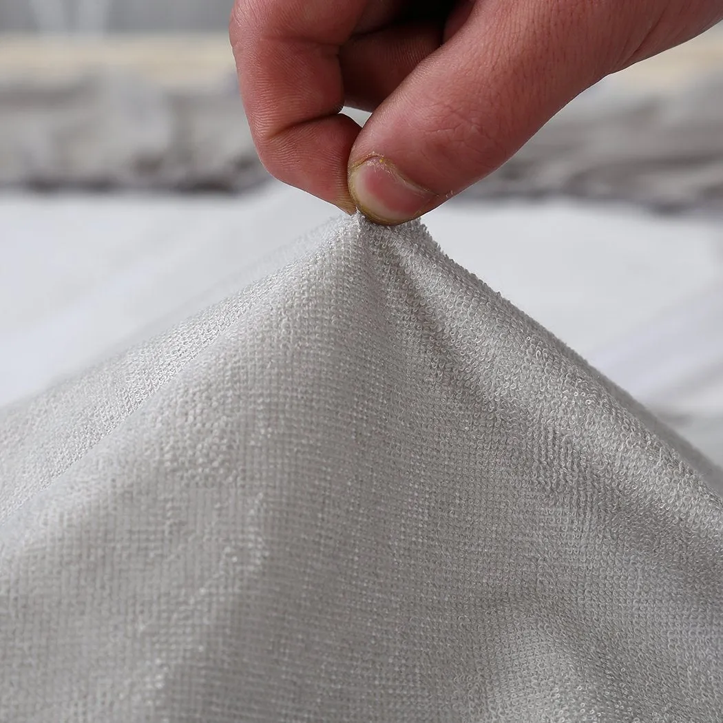 Mattress Protector Fitted Sheet Cover Waterproof Cotton Fibre Double