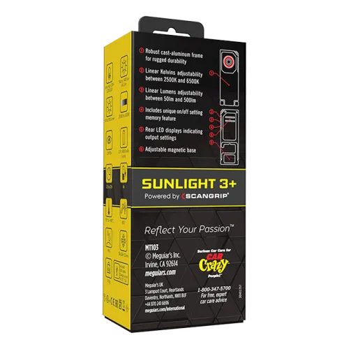 Meguiar's MT103 Sunlight 3  - Professional Paint Inspection Light