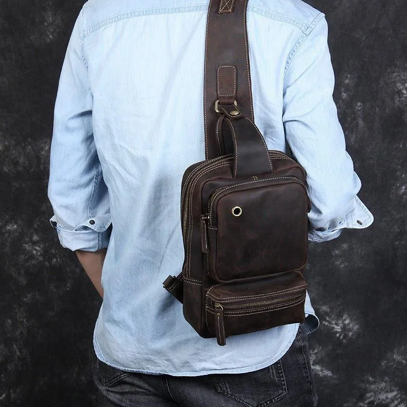 Mens Sling Bag for Mens in Leather