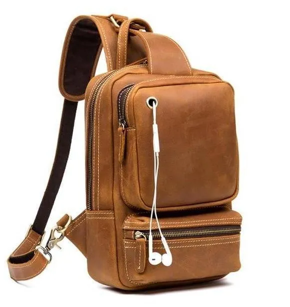 Mens Sling Bag for Mens in Leather
