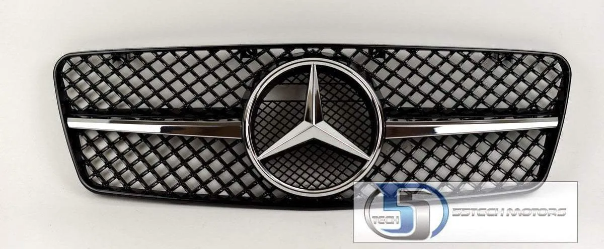 Mercedes Benz W208 CLK 1997~2002 1 Fins Sports Style Grille