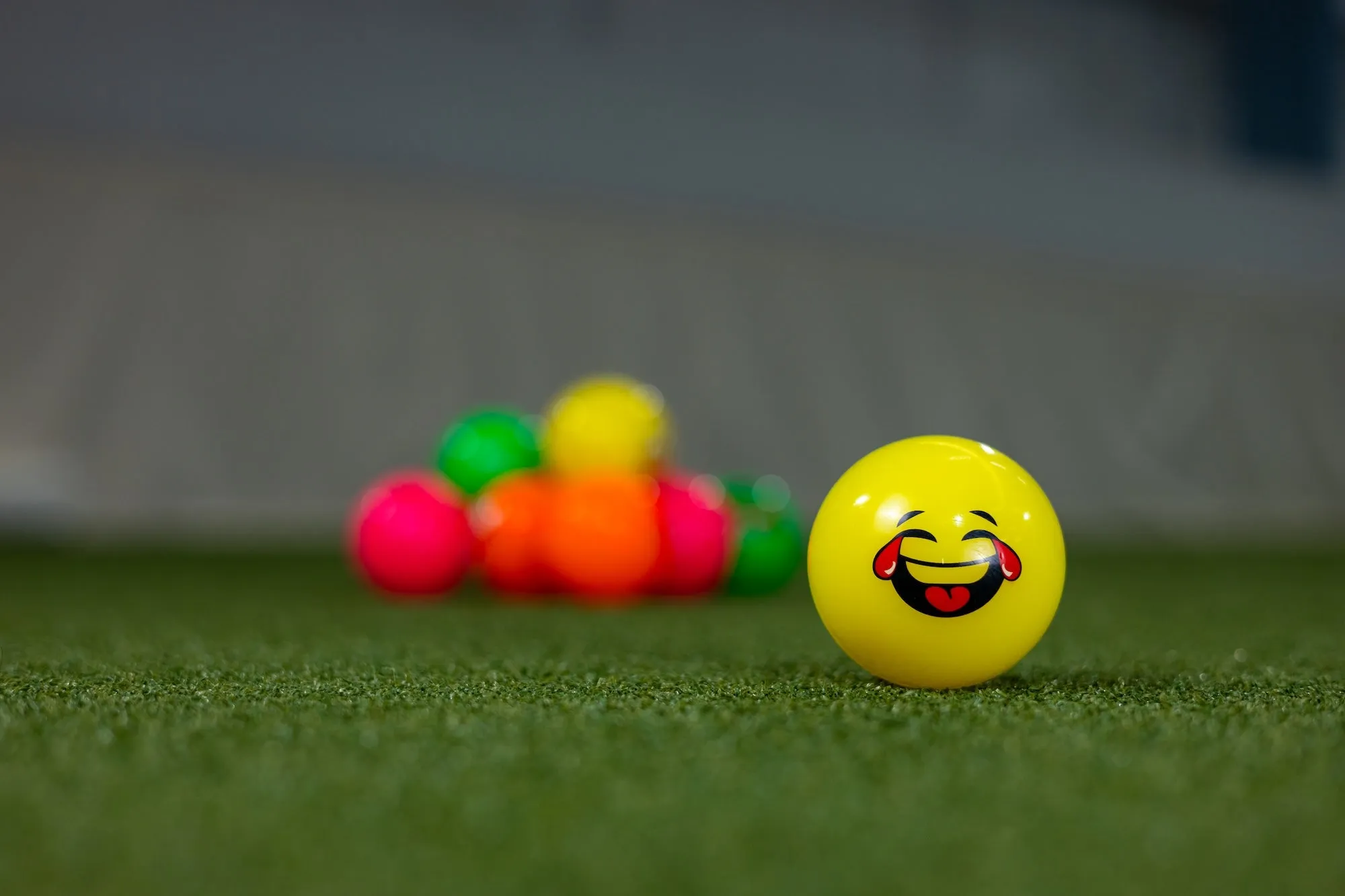 Mercian Soft Emoji Ball Yellow Laughing