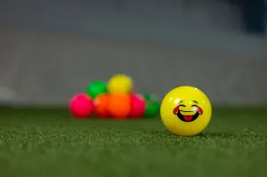 Mercian Soft Emoji Ball Yellow Laughing