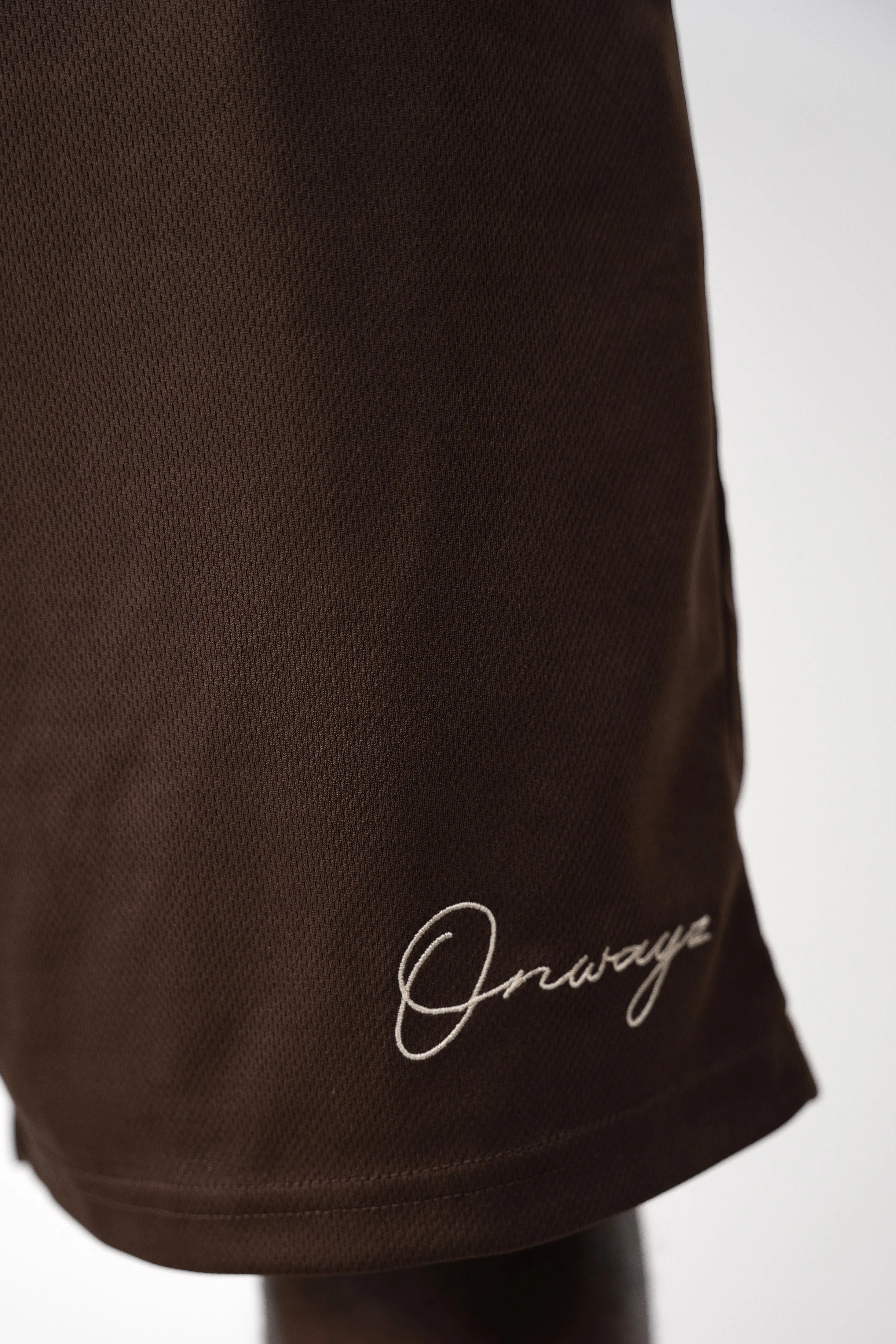 Mesh shorts - Brown