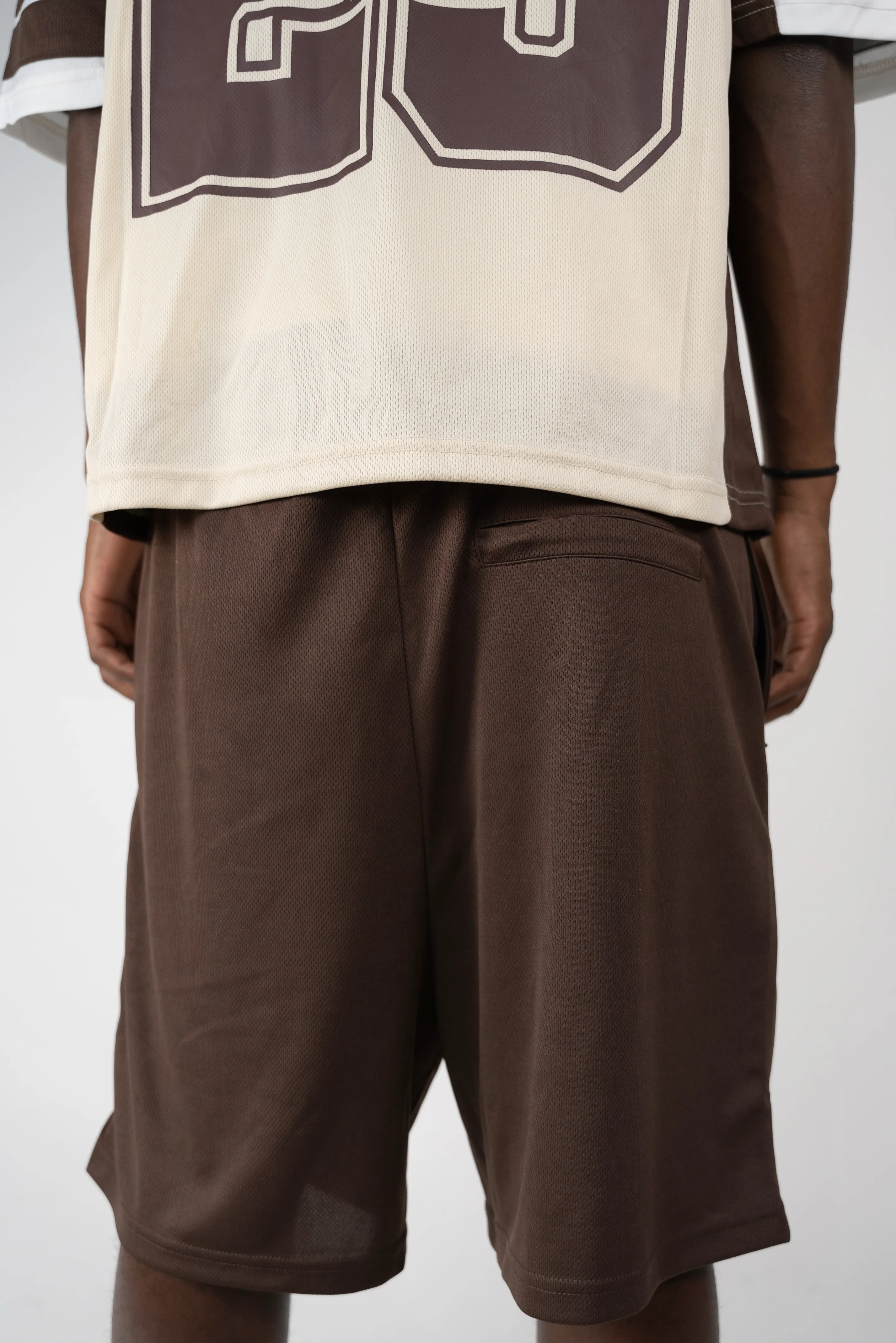 Mesh shorts - Brown