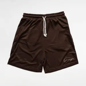 Mesh shorts - Brown