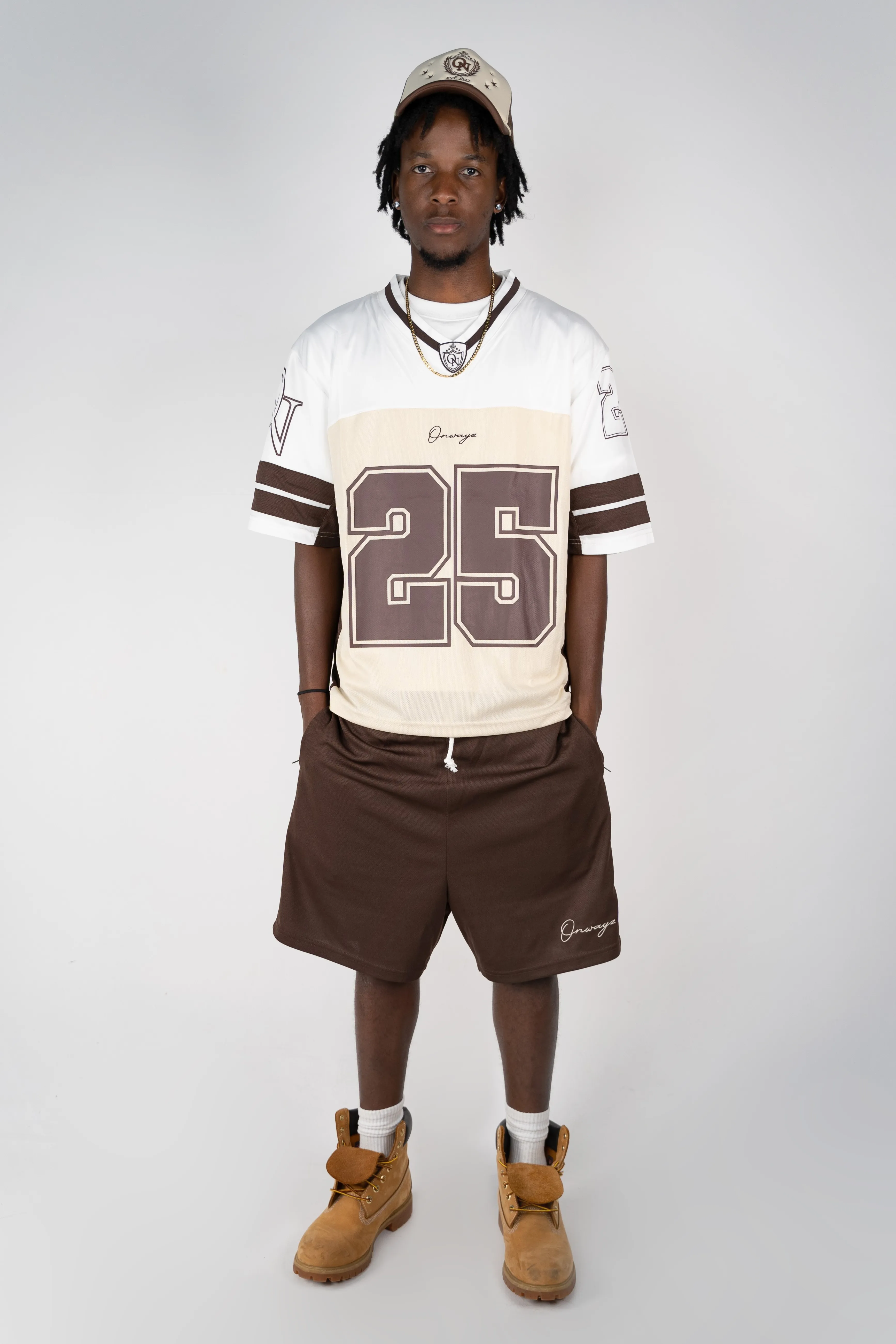 Mesh shorts - Brown