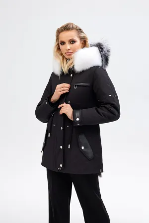 Messa Parka - Silver & White