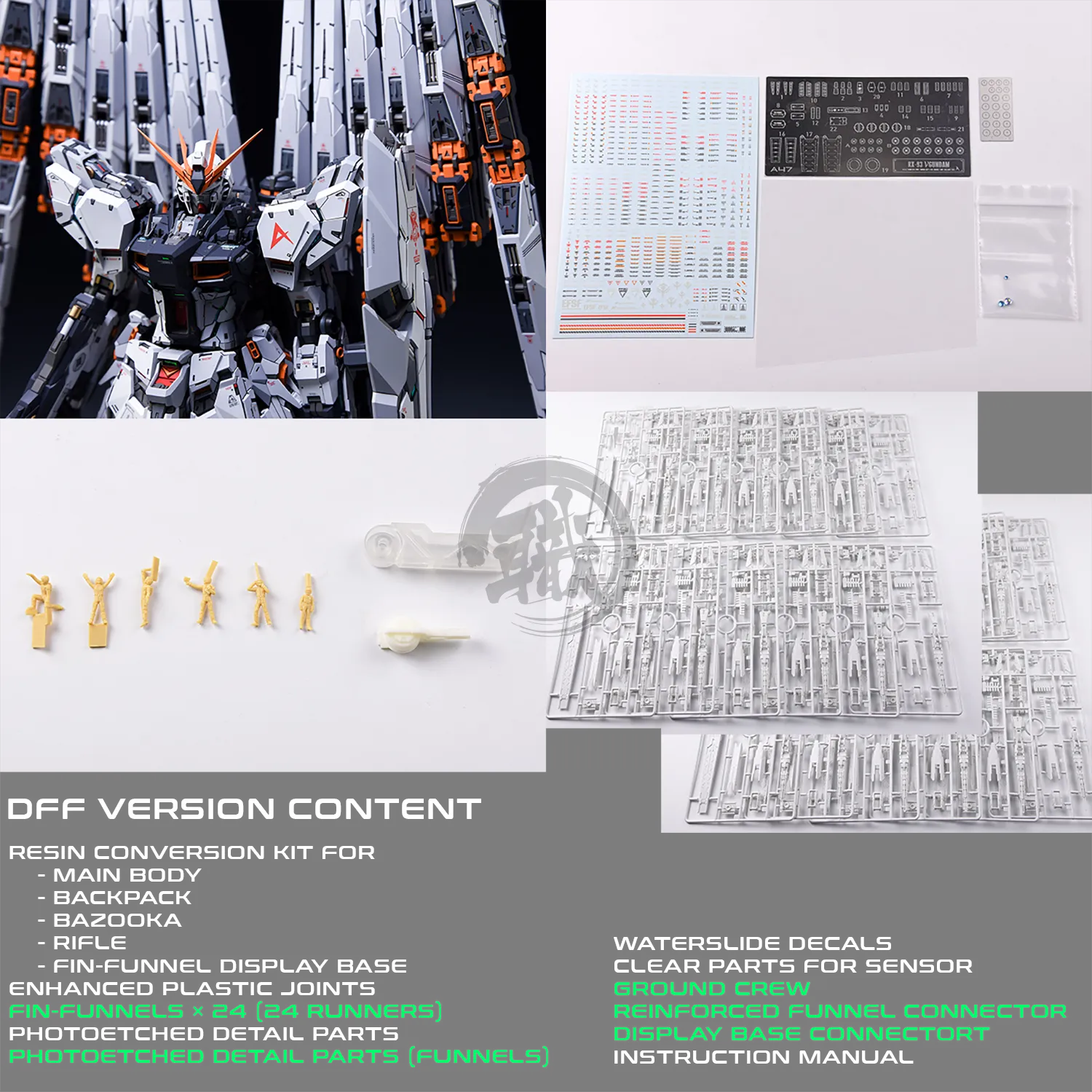 MG Nu Resin Conversion Kit [Double Fin Funnel Ver.]