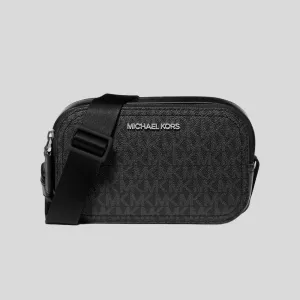 MICHAEL KORS Cooper Signature Logo Camera Bag Black RB-37F4LCOC6B