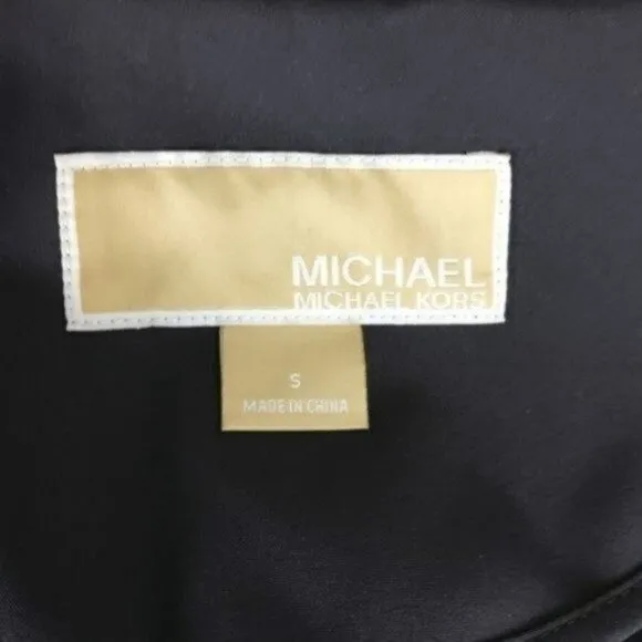MICHAEL Michael Kors 3/4 Length Coat With Removable Hood Gray Size Small