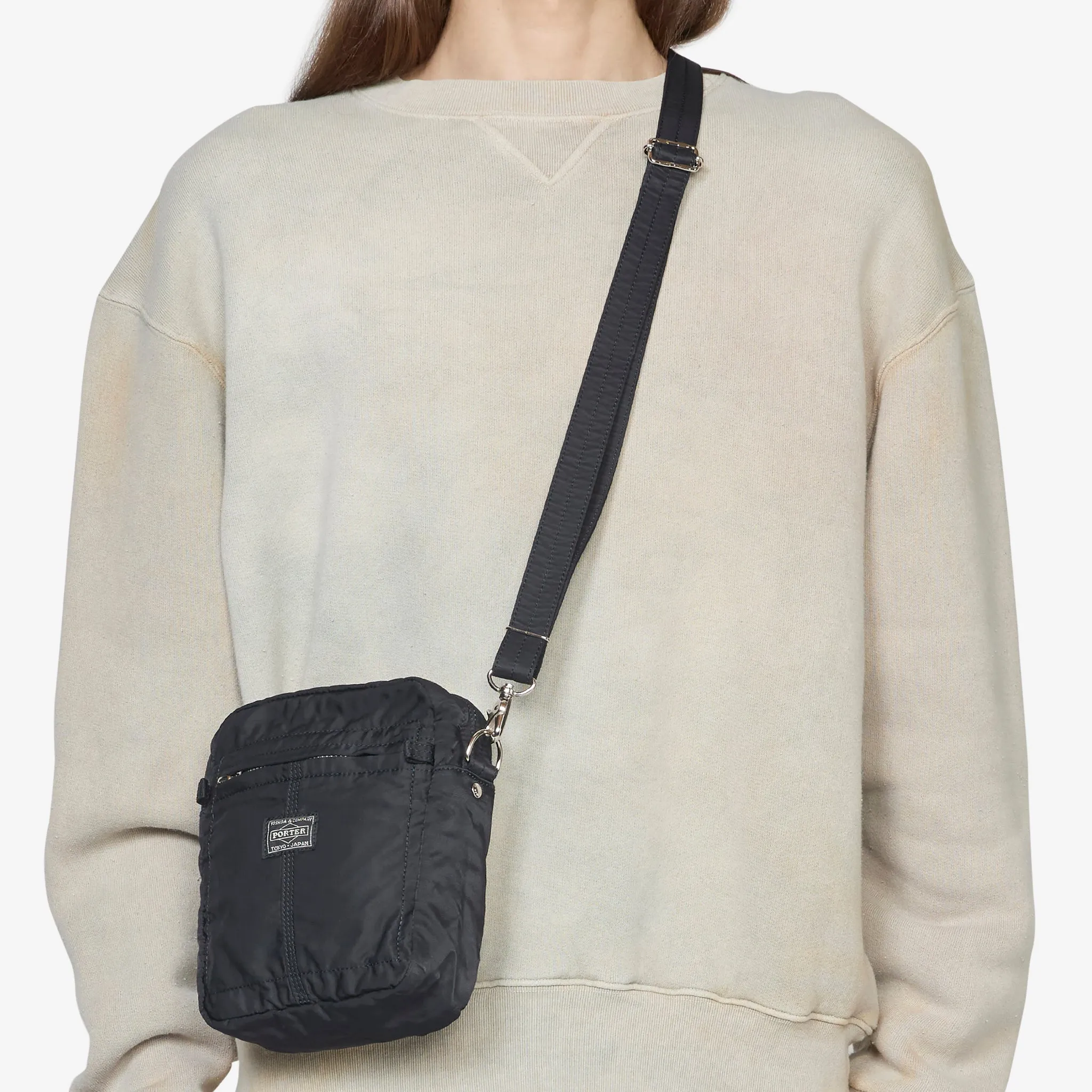 Mile Vertical Shoulder Bag Black