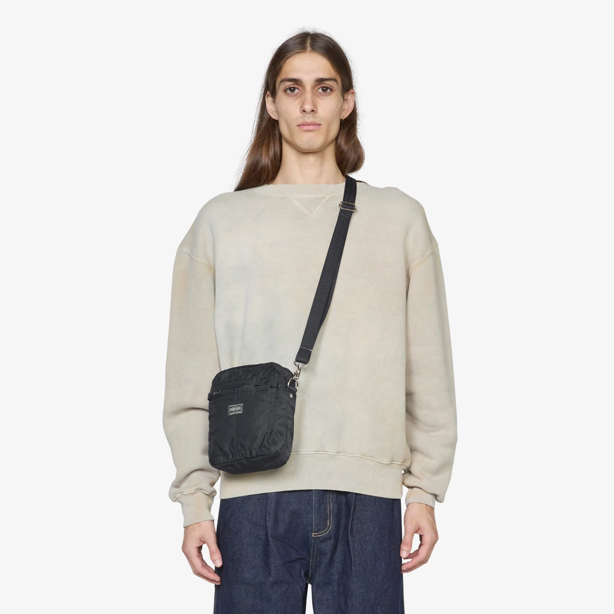 Mile Vertical Shoulder Bag Black