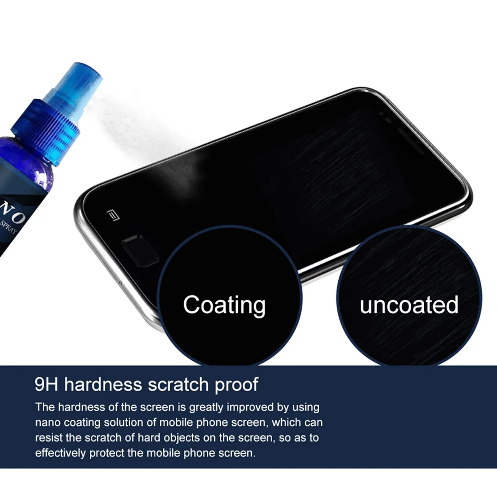 Nano  Screen Protector Waterproof Coating Spray Oleophobic Layer for Phone Laptop Screen Protection