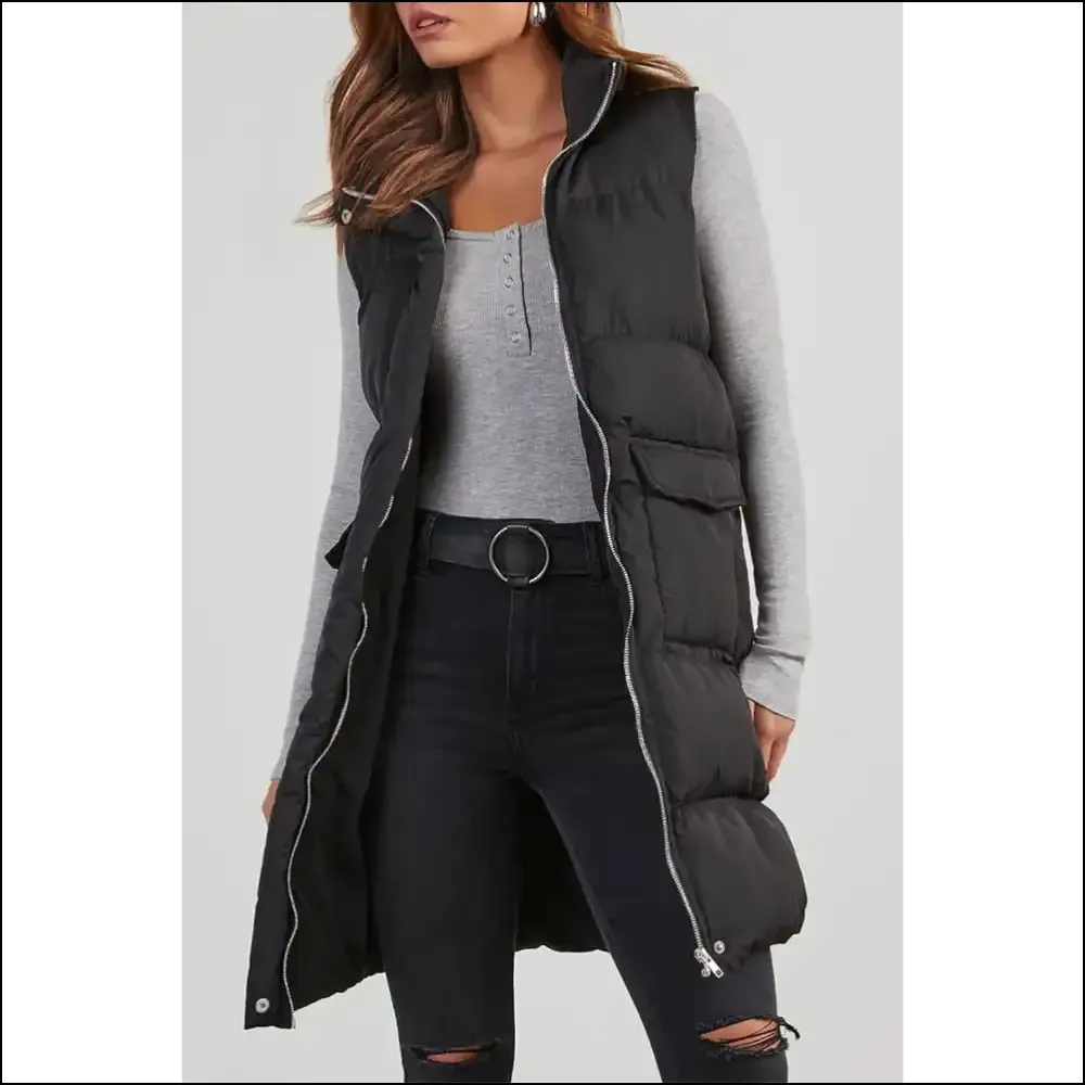 Needful Things: Black Solid Puffer Vest – so Chic it Hurts (but Feels Amazing!) 😎