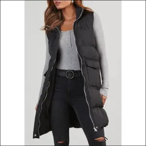 Needful Things: Black Solid Puffer Vest – so Chic it Hurts (but Feels Amazing!) 😎