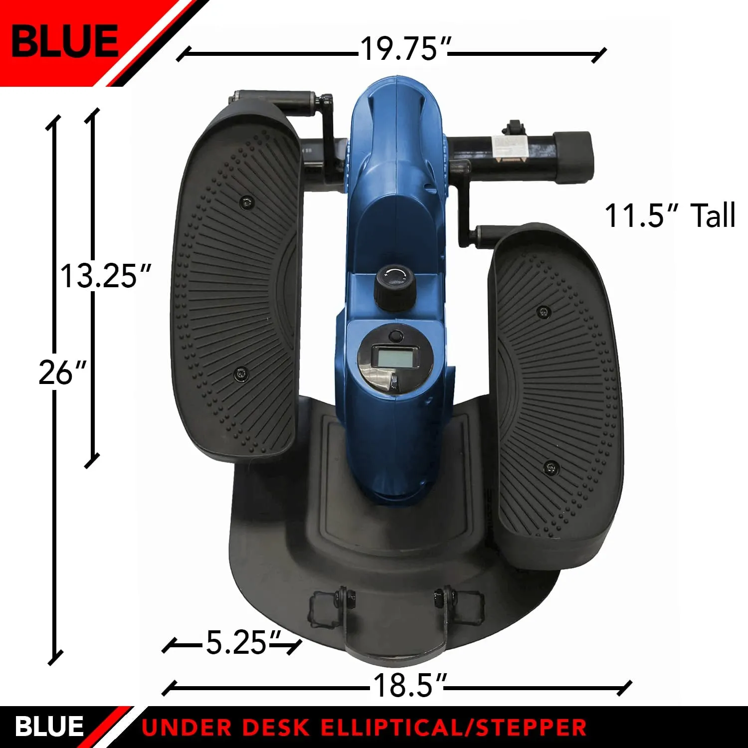 New jfit Under Desk & Stand Up Mini Elliptical/Stepper w/Adjustable Angle | The Ideal Fitness & Exercise Equipment for Home| Ideal for Men, Women, Kids & Seniors| Premium Home Gym Equipment! Retails $322 