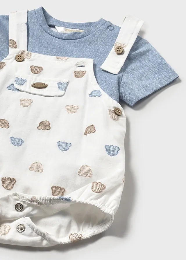 NEW SS25 Mayoral Baby Boys Dungaree Outfit 1608 Riveria/58