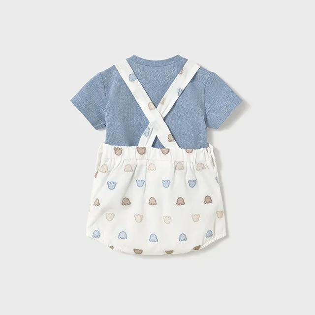 NEW SS25 Mayoral Baby Boys Dungaree Outfit 1608 Riveria/58