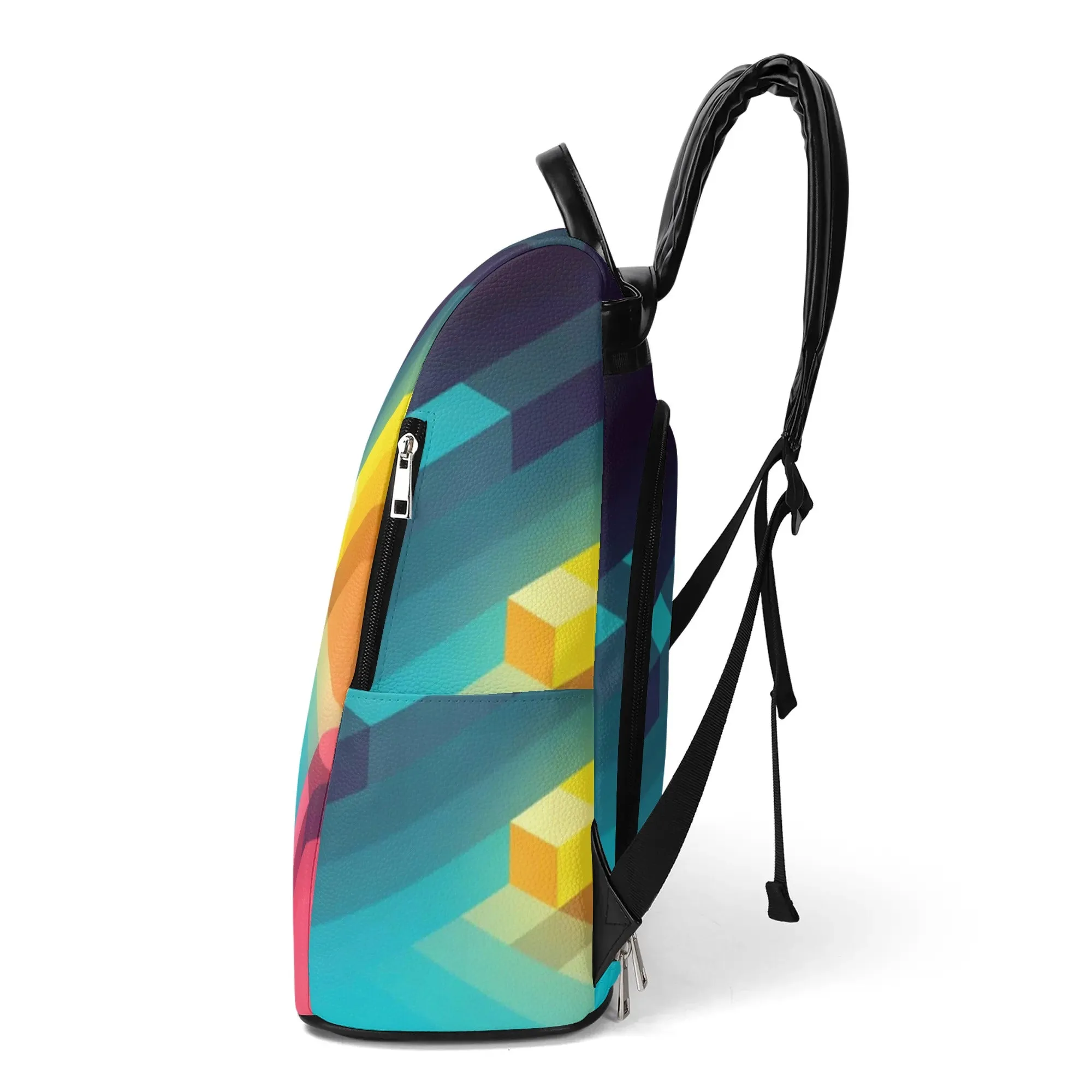 New Travel PU Daypack Anti-theft Backpack