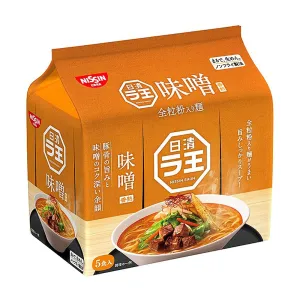 Nissin King Flavour Miso Noodles 108g - Pack of 5 Bags