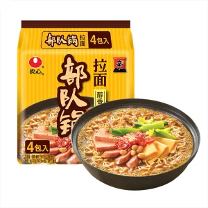 Nongshim Budae Jjigae Cheese Flavor Instant Noodles - 118g x 4 Packs