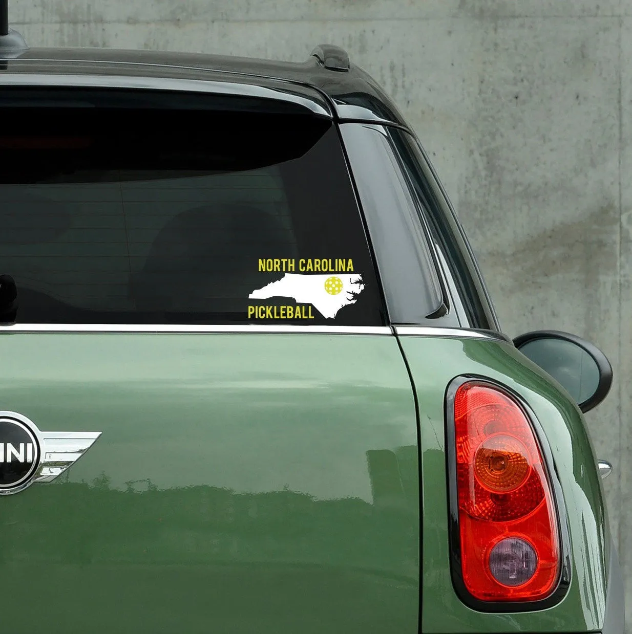 North Carolina Pickleball Decal - Bumper Sticker