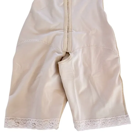 NWOT Isavela Complexxwear Compression Recovery Bodysuit Women M Beige High Back
