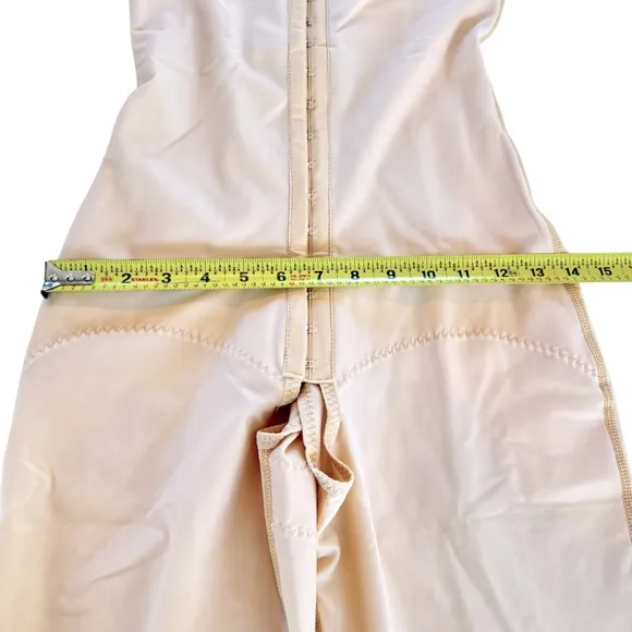NWOT Isavela Complexxwear Compression Recovery Bodysuit Women M Beige High Back