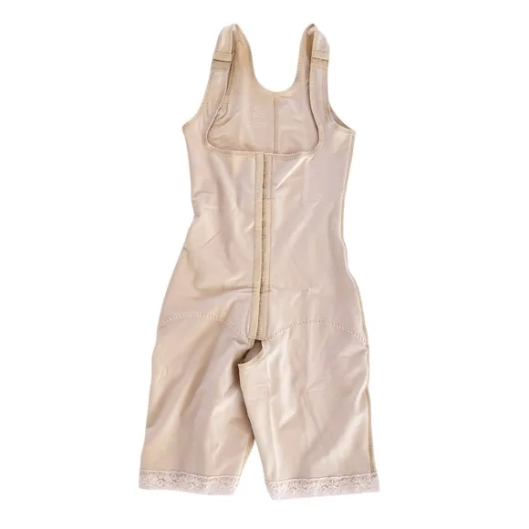 NWOT Isavela Complexxwear Compression Recovery Bodysuit Women M Beige High Back