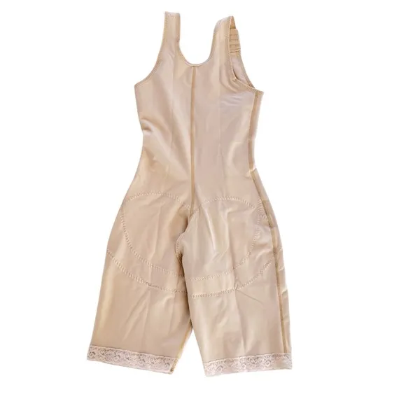 NWOT Isavela Complexxwear Compression Recovery Bodysuit Women M Beige High Back
