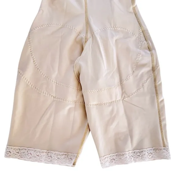 NWOT Isavela Complexxwear Compression Recovery Bodysuit Women M Beige High Back