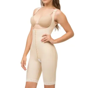 NWOT Isavela Complexxwear Compression Recovery Bodysuit Women M Beige High Back