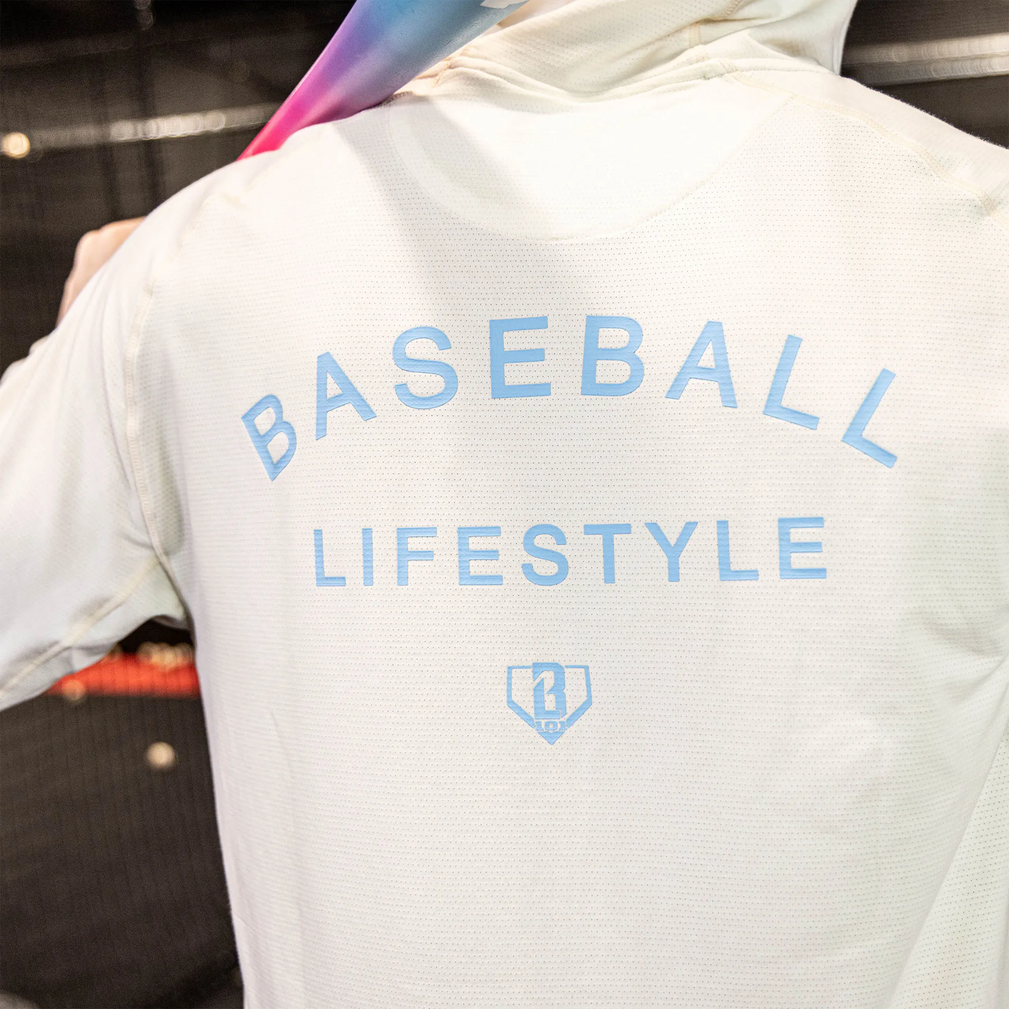 Off-Field Youth Hoodie V2 - Bone/Light Blue
