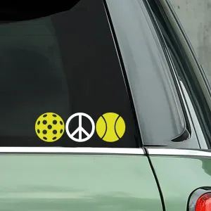 Peace Pickleball Decal - Bumper Sticker