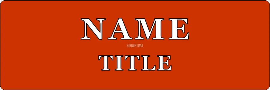 Personalized Business Name Tag 3"x1"