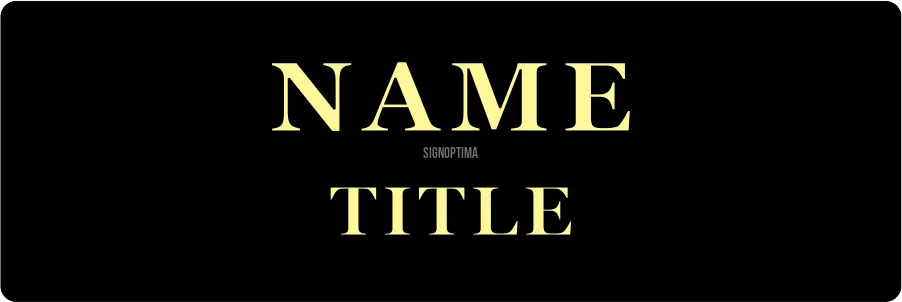 Personalized Business Name Tag 3"x1"