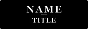 Personalized Business Name Tag 3"x1"