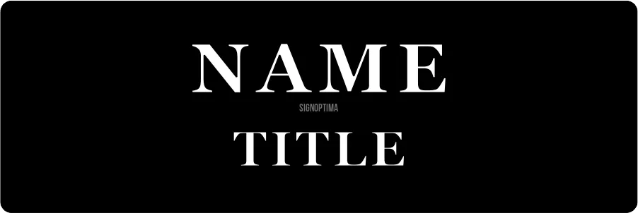 Personalized Business Name Tag 3"x1"