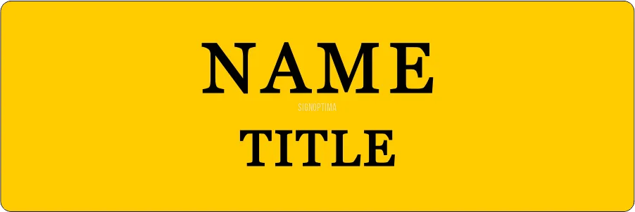Personalized Business Name Tag 3"x1"