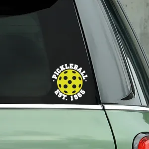 Pickleball Est. 1965 Decal - Bumper Sticker