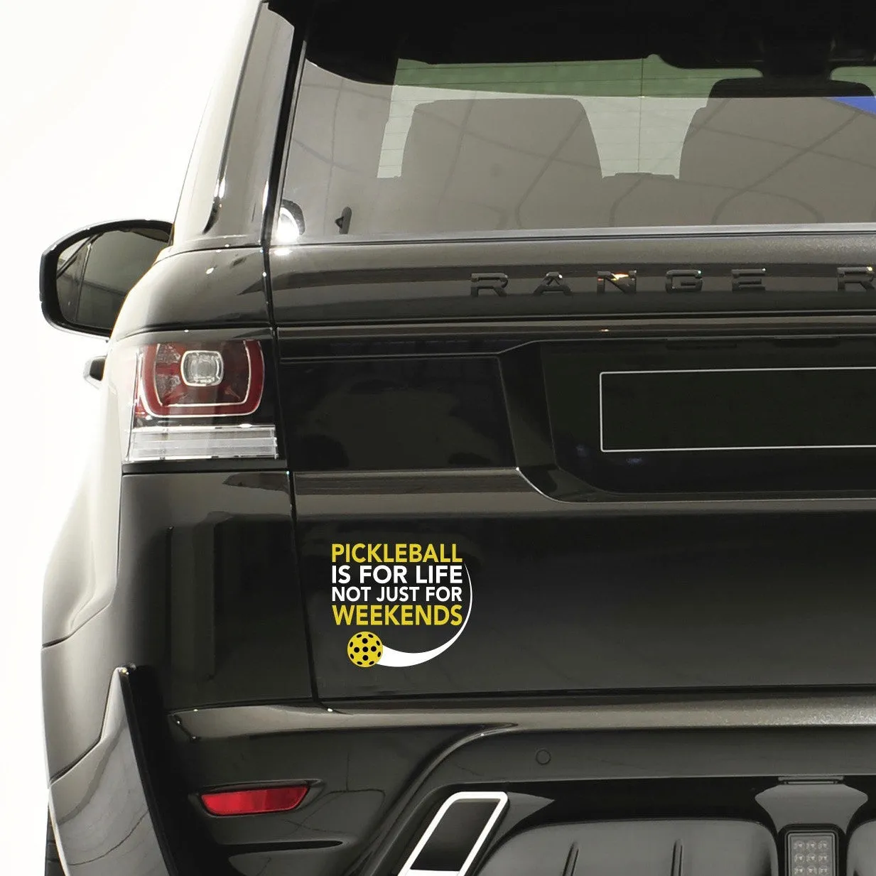 Pickleball is for Life not just for Weekends Pickleball Decal - Bumper Sticker