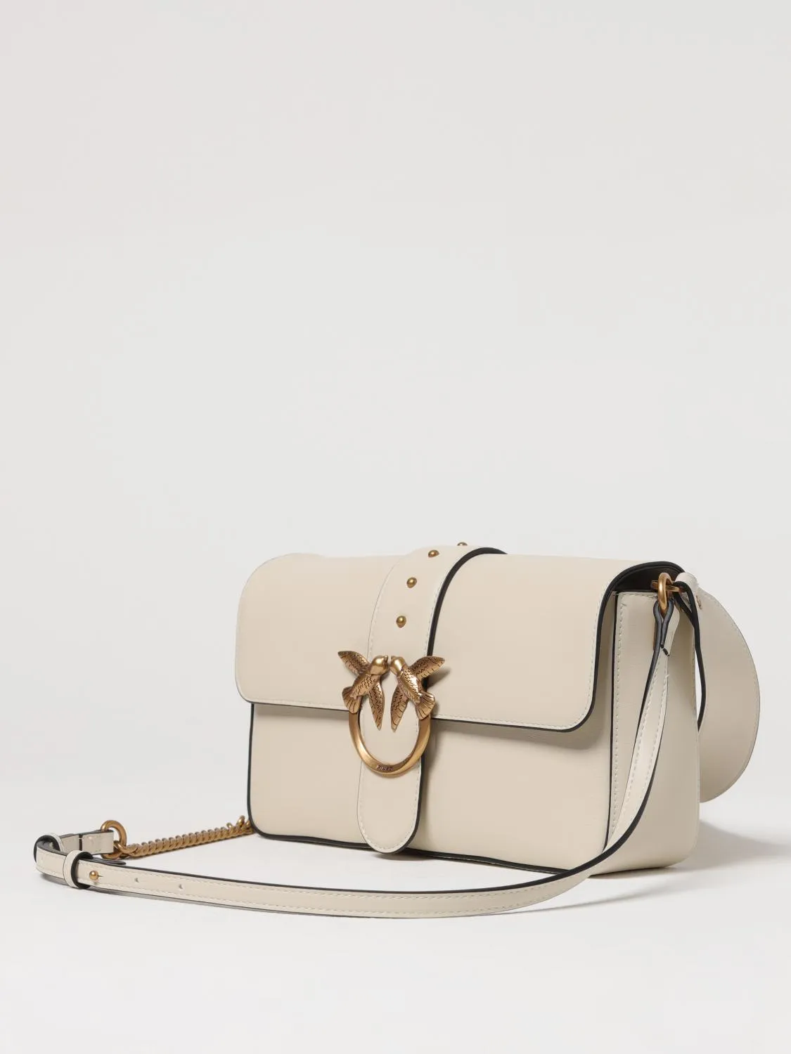 Pinko Crossbody Bags Woman Beige
