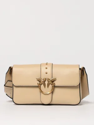 Pinko Crossbody Bags Woman Beige