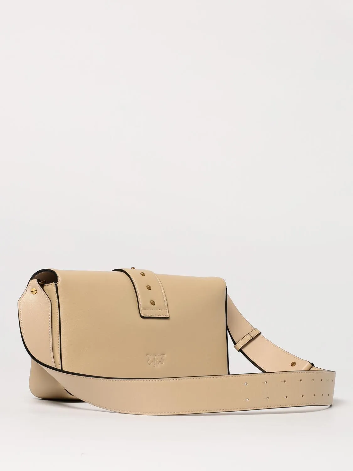 Pinko Crossbody Bags Woman Beige
