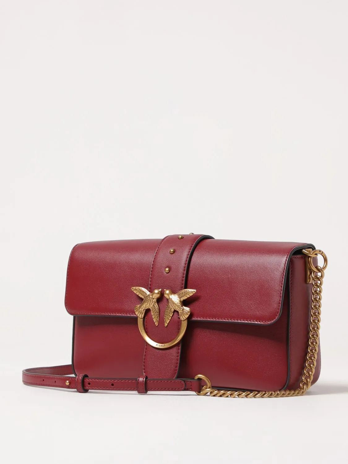 Pinko Crossbody Bags Woman Beige